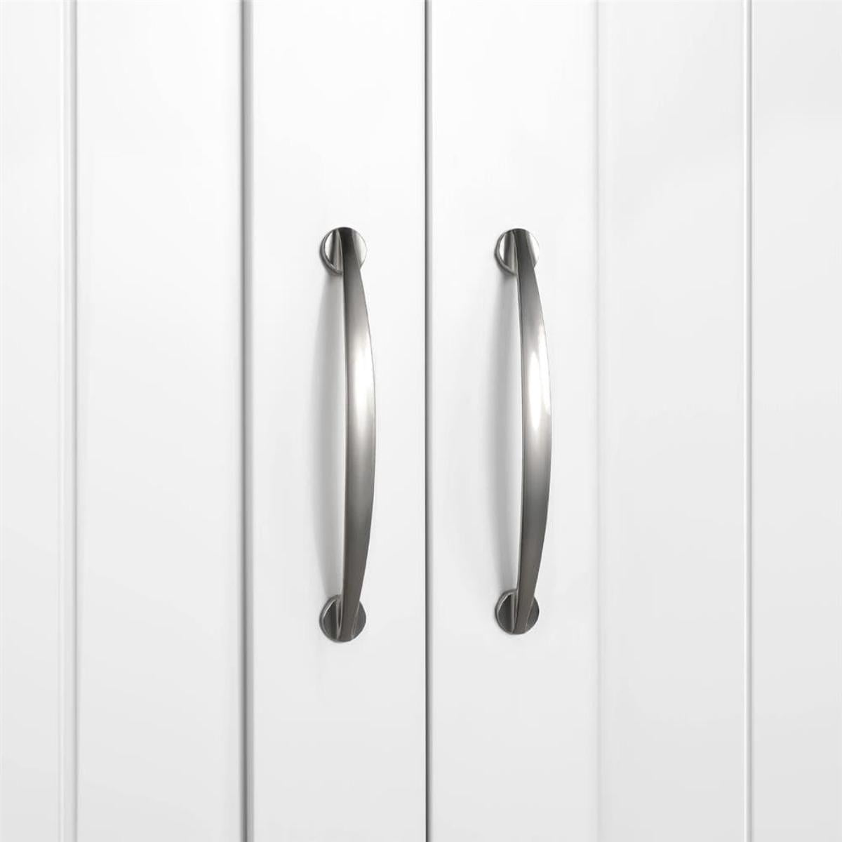 Bathroom Wall Cabinet, Kitchen Storage Cupboard Cabinet with 2 Doors, Wall Mount Storage Cabinet for Bathroom, Kitchen, Living Room, White