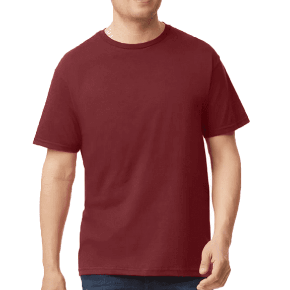Hanes Essential-T Short Sleeve Cotton T-Shirt for Adult, Athletic Cardinal, S