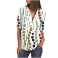 thumbnail image 1 of Pompotops Chemise Ample à Manches Longues pour Femmes avec Fermeture Éclair en Solde, 1 of 4