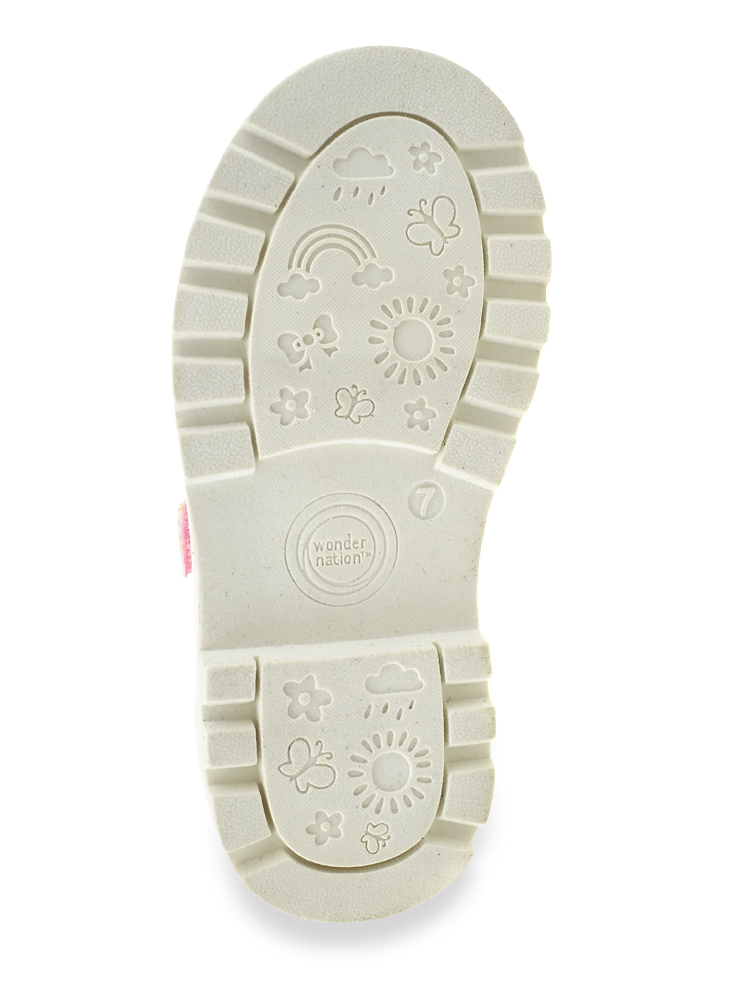 Wonder Nation Toddler Girls Casual Chunky T Strap Shoes