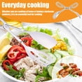 thumbnail image 3 of 4 Pcs Portable Serving Tongs 10 Inches Stainless Steel Salad Tongs with Scissor Handle for Home Picnic Camping Barbecue Party, 3 of 10