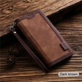 thumbnail image 1 of Luxury Retro Leather Magnetic Wallet Case Card Holder Stand Phone Cover Coque For iPhone 12 Pro (Brown), 1 of 9