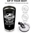 thumbnail image 4 of Birthday Gifts For Dad: Daddysaurus Gift for Daddy from Son Daughter, Daddy Saurus Present for Papa Him Men Grandpa, 20oz Insulated Tumbler Gift for Fathers Day Thanksgiving Christmas, 4 of 6
