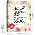 thumbnail image 2 of 1 Corinthians 16:14 Let All That You Do Be Done in Love Wall Art,Christian Wall Decor for Women,Religious Scripture Canvas Wall Decor for Church Home Office, 2 of 6