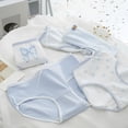 thumbnail image 6 of YUANxueke Teen Girls Cotton Underwear 5-Pack, Bowknot Trim Soft Briefs, Comfortable Breathable Panties,14 Years, 6 of 7
