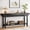 Black, variant on Solid Wood Long Console Table, Farmhouse Entryway Table with Storage, Narrow Sofa Table  Couch Table for Living Room Entryway Hallway