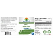 Brieofood Myo Inositol 2000 mg per Serving - 60 Tablets - 3rd Party Lab Tested