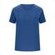 thumbnail image 4 of Camisetas para mujer,Camiseta de cuello en V para mujer, top informal de manga corta, poliéster, corte holgado, para todas las estaciones, sopatenor, 4 of 8