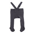 thumbnail image 2 of Newborn Baby Suspender Overall Pantyhose Solid Color High Waist Ribbed Knit Tights Infant Spring Autumn One-piece Leggings, 2 of 7