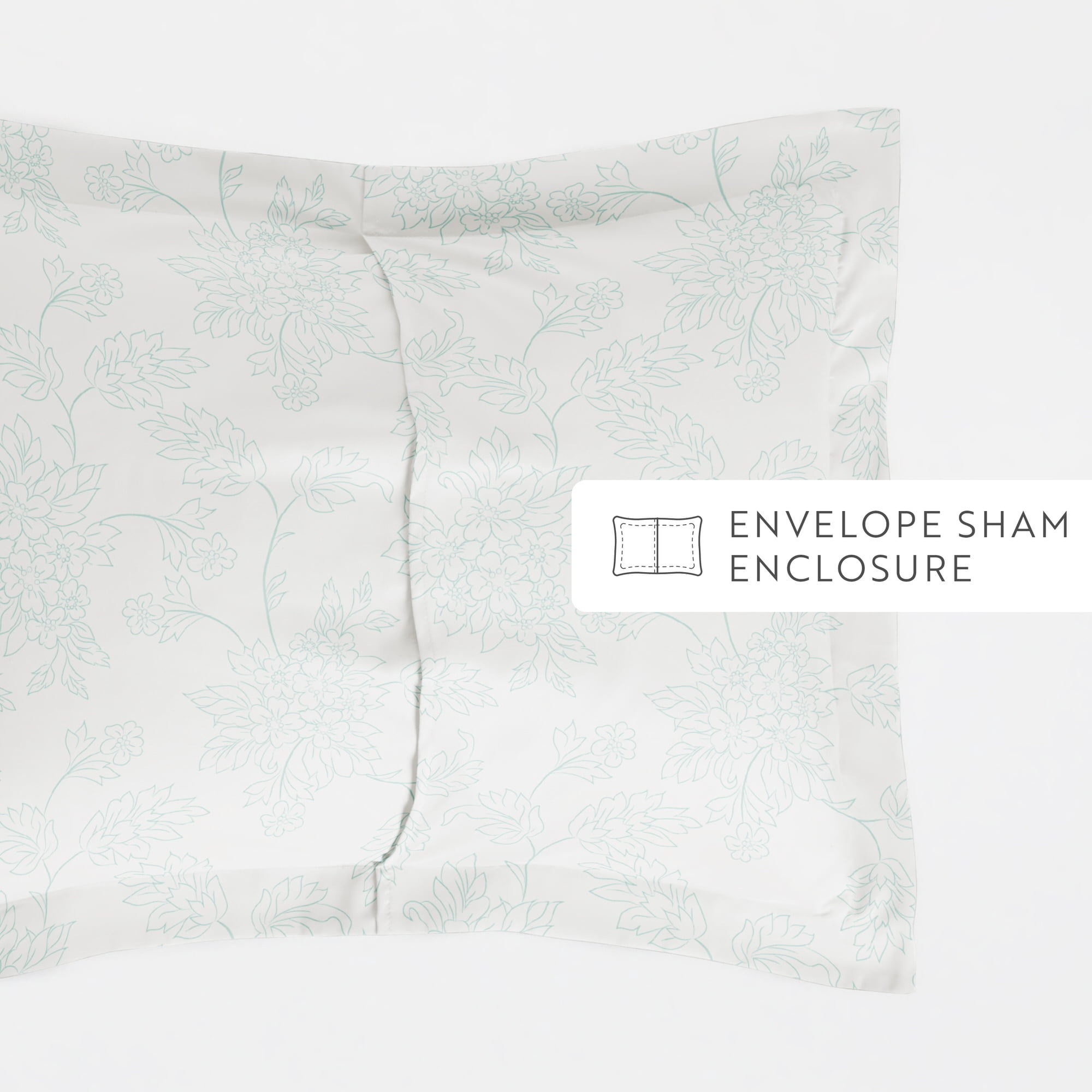 Duvet Cover Set - Ultra Soft & Breathable - Aqua Vine for Queen Size Bedding by Comfort Canopy