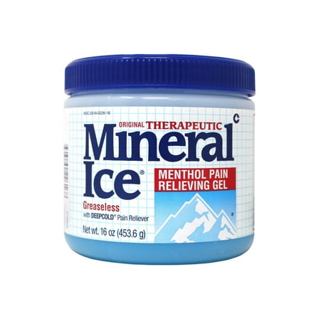 Mineral Ice Therapeutic Pain Relieving Gel, 16-Ounce Jars (Pack of 2)