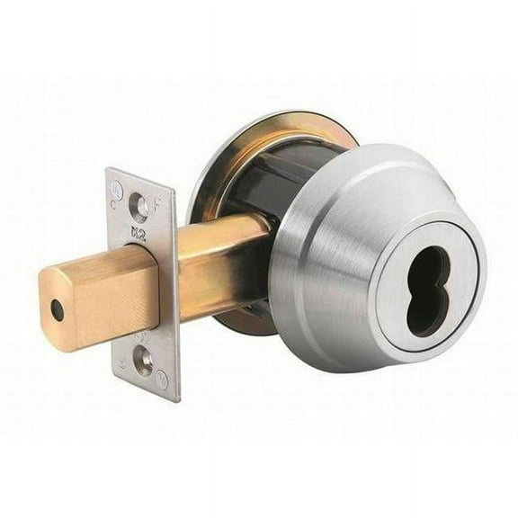K2 Commercial Hardware  2.75 in. Single Cylinder Backset with Square Deadbolt Strike, Satin Chrome
