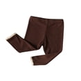 thumbnail image 3 of KEINXS Toddler Baby Girls Boys Leggines Rib Knit Lace Trim Pantyhose Winter Warm Tights Leggings Pants Beige 2-3 Years, 3 of 10