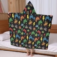 thumbnail image 5 of Colorful Controllers Games Words Black Pattern Hooded Bath Towel，60"x35" for Ages 3 To 12 Kids, Quick Dry Lightweight Soft Microfiber Hood Beach Towel Cover Up for Kids, 5 of 7