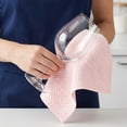 thumbnail image 2 of REGALWOVEN Microfiber Dish Cloth for Washing Dishes Rags, Solid Kitchen Wash Cloths with Poly Scour Side Popcorn Texture Pink 12" x 12", 2 of 7