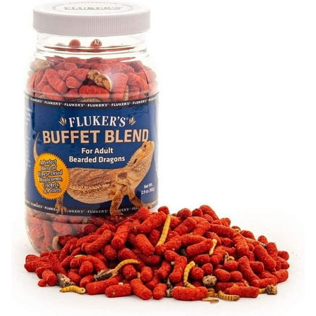Flukers Buffet Blend for Adult Bearded Dragons [Reptile, Foods Dry] 2.9 oz