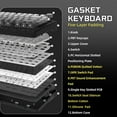 thumbnail image 4 of ATTACK SHARK X85 Wireless Mechanical Keyboard 75% Gasket-mounted Bluetooth 5.1/2.4G Wireless & Type-C Wired Mechanical Keyboard, 4 of 9