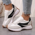 thumbnail image 3 of HEWUQI Platform Bowling Shoes for Women Wedge Breathable Sneakers Lightweight Casual Running Comfortable Walking Tennis Shoes White Size 8, 3 of 6