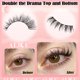 thumbnail image 4 of Kit de extensiones de pestañas Alice Wispy Lash Clusters, volumen de 6-18 mm, pestañas individuales rizadas CD, pestañas inferiores, pegamento y sellado, bricolaje en casa., 4 of 9
