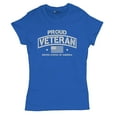thumbnail image 5 of Proud Veteran T-Shirt Veteran's Day Military Honor US Flag Army Air Force RED Friday American Patriot Women's Tee, 5 of 7