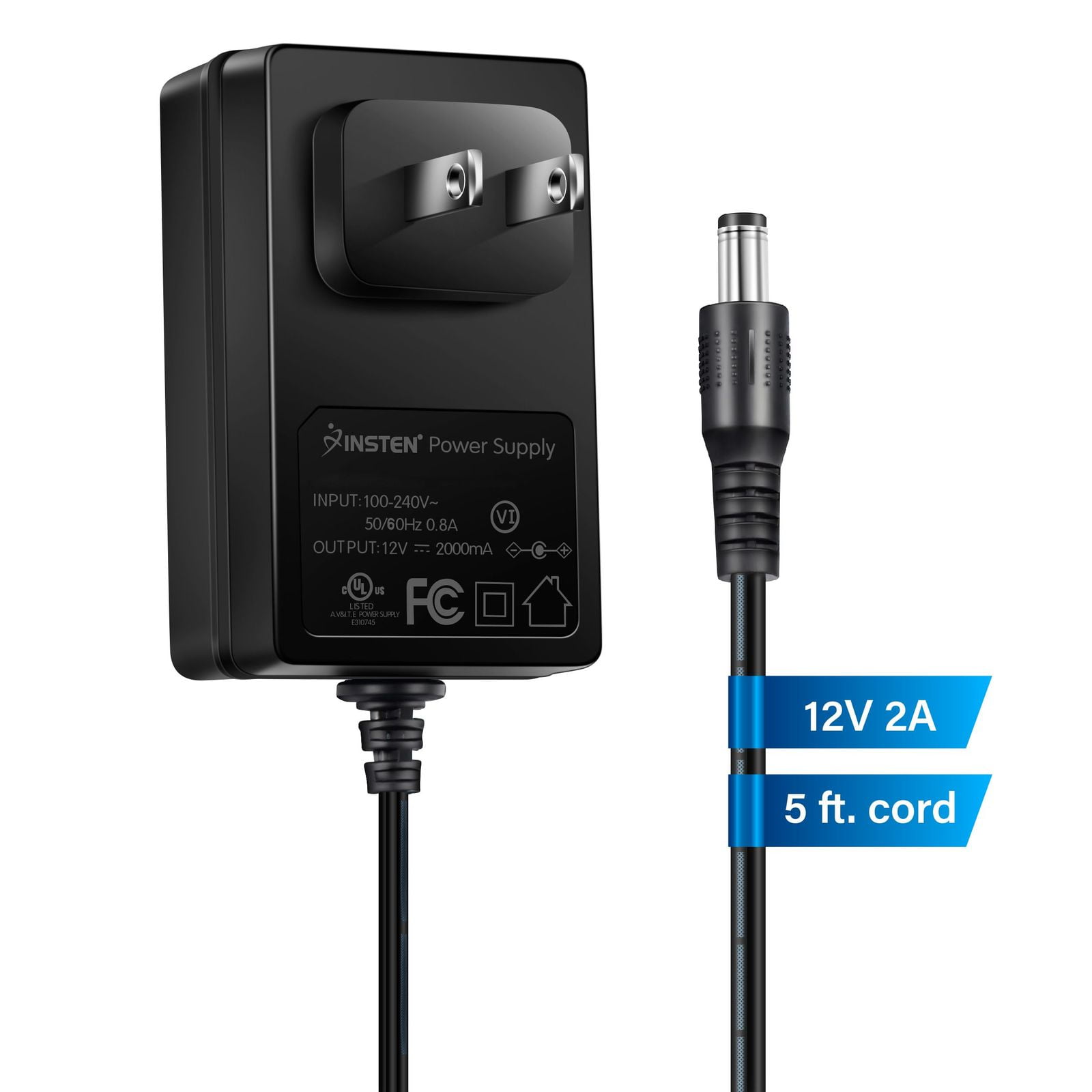 12V 2A 5A DC Power Supply Adapter Transformer LED CCTV Camera 2.1mm UK Plug