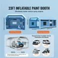 thumbnail image 3 of KFFKFF Inflatable Paint Booth, Dimensions 32.8 x 21 x 14.8 ft, Includes 1100W+750W Efficient Blowers, Air Filtration Unit, Ideal for Spraying Large Trucks, Vans, Machinery, 3 of 9