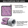 thumbnail image 7 of Colorful Funny Dachshund Kitchen Oven Mitt and Pot Holder Sets 2 Pcs for Baking, Cooking and Grilling, Heat Resistant Up To 392 °F, 7 of 7