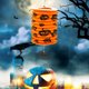 thumbnail image 5 of Linternas de papel para Halloween cubierta de pantalla de cráneo calabaza Kuymtek lámparas colgantes de Festival accesorios de regalo Festival y decoraciones de Halloween para el ho, 5 of 9