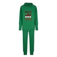 thumbnail image 4 of Puntoco Mujer Estampado De Navidad Invierno Felpa Moda Casual Con Capucha Manga Larga Pantalones De Dedo Con Fugas Suéter Cepillado Dos Liquidación Puntoco Puntoco-4517, 4 of 6