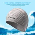 thumbnail image 4 of Flotador Inflable Gorros de natación impermeables Mujeres Hombres Silicona Protección auditiva Sombrero de natación (Gris) Tmvgtek Deportes Acuáticos, 4 of 6