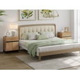 thumbnail image 2 of WAMPAT 2 Pack Nightstand with 1 Drawer & 1 Storage Cabinet, Modern Bedside Table with 2 Open Doors for Bedroom, Wood Rustic Side End Table for living Room., 2 of 7