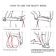 thumbnail image 3 of Booty Bands Tubos de resistencia de ejercicio multifuncionales para entrenamiento Gimnasio Culturism Lixada Banda de botín, 3 of 3