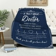 thumbnail image 3 of Doctor Gifts, Thank You Gift for Doctor Blanket, Doctors Appreciation Gifts, Unique Retirement Gifts for Doctors Pharmacist Men Women on Birthday Thanksgiving Christmas Throw Blanket 50"x 60", 3 of 5