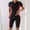 Red, variant on Naittoop Women's Swimsuit Sets Half Zip Short Sleeve Surfing Suit Matching Shorts Bathing Suit Two Piece Swimwear