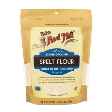 Bob's Red Mill Flour, Spelt, Whole Grain, 22 oz
