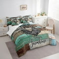 thumbnail image 4 of Homewish Farm Rooster Animal Bedding Comforter Set 7 Pieces, Rustic Farmhouse Full Bedding Set, Western Lodge Cabin Reversible Fitted Sheet Flat Sheet, Super Cozy Room Decor, 4 of 8