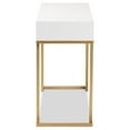 thumbnail image 4 of Baxton Studio Beagan Modern and Contemporary White Finished Wood and Gold Metal 2-Drawer Console Table, 4 of 7