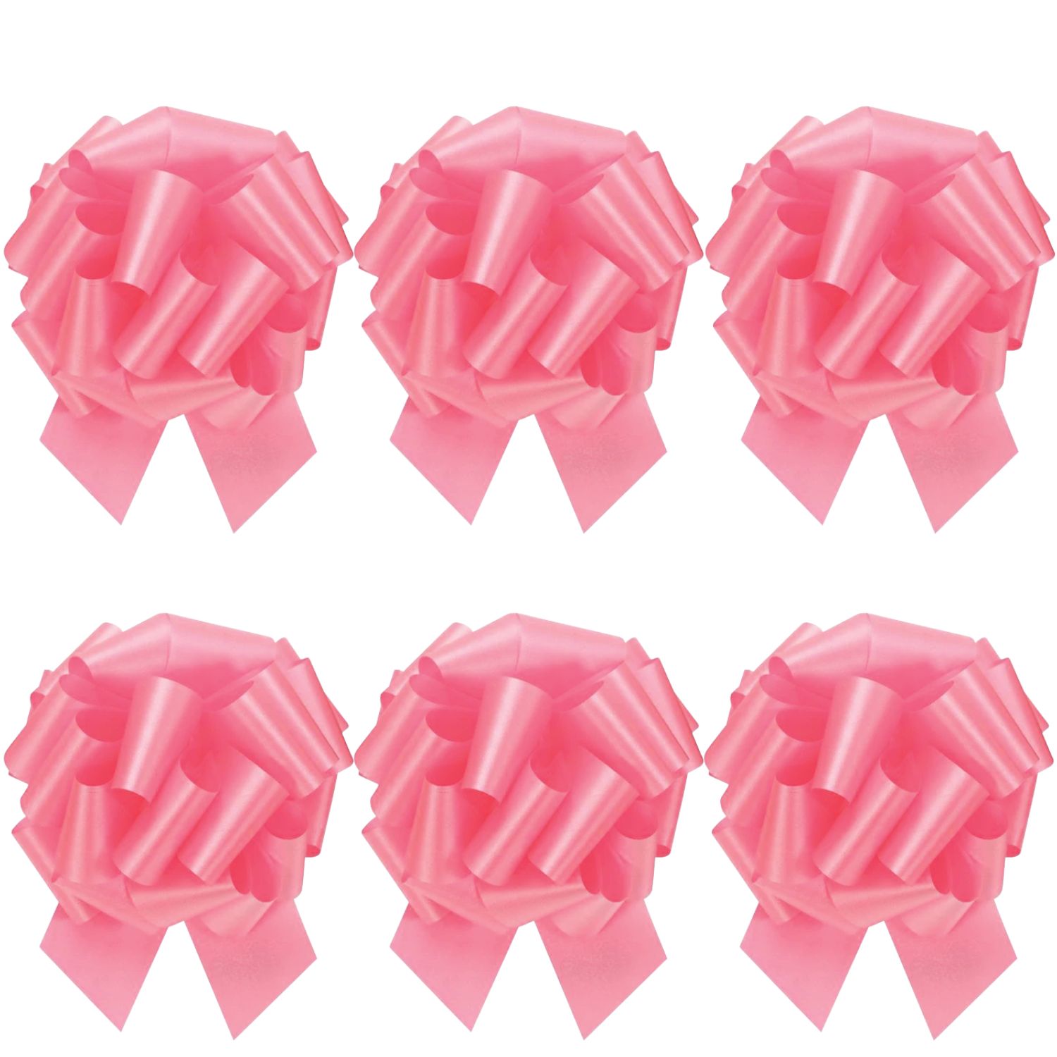 LoonBalloon #5 Perfect Gift Bow 4 inches‚ Azalea Blush Pink (10-Pack)
