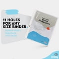 thumbnail image 4 of Clear Sheet Protectors for 3 Ring Binder Page Protectors - 8.5” x 11” Non Glare, Heavy Duty Page Protector Binder Sleeves, Plastic Sheet Protectors, 4 of 5