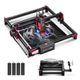 thumbnail image 1 of Algo DIY Mini Engraver 10W Output Power, 200mm/s Cutting and Engraving Machine with Rotary&Raiser for DIY Wood Metal Glass Leather, WiFi APP Control for Beginners, 1 of 10