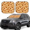 thumbnail image 1 of JUNZAN Cute Ghosts Pattern Car Windshield Sun Shade | Reflective Sunshade | Foldable 2-Piece Sun Shield Protect Your Car | Fits Sedans, SUVs, Hatchbacks-Medium, 1 of 6