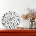 thumbnail image 6 of GZHJMY Christmas Tree Wall Clock, Silent Non Ticking Battery Operated Creative Decorative Round Clock for Kitchen, Living Room, Bathroom, Home School Office Decor, 10 Inch, 6 of 7