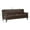 Faux Leather-Dark Brown, variant on Mid-Century Modern 3 Seats Faux Leather Sofa Button Tufted Couch For Living Room Office Apartment