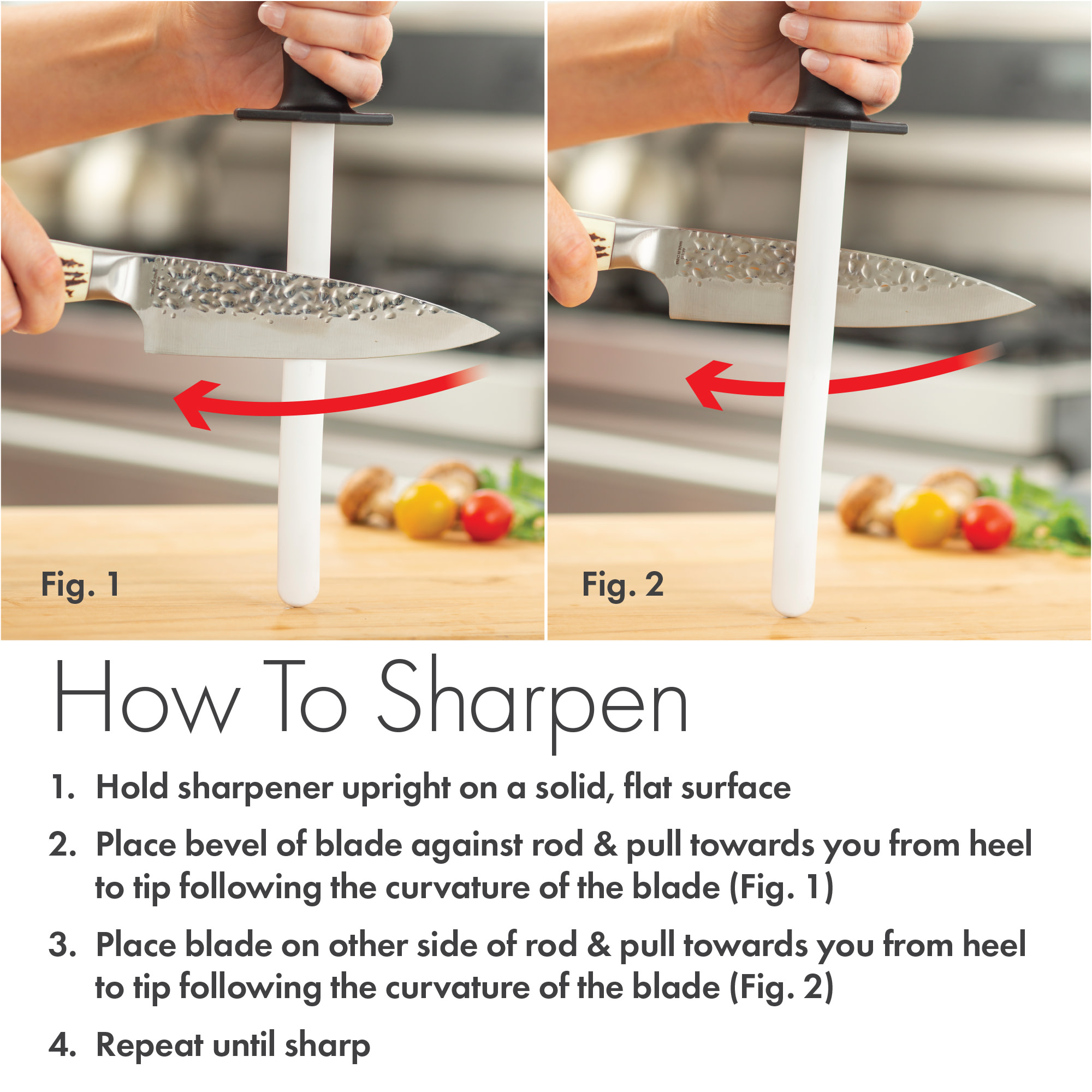 Kitchen IQ 8-Inch Oval Ceramic Rod Knife Sharpener