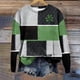 thumbnail image 5 of Sudadera LVOFTJU con estampado gráfico verde del Día de San Patricio para mujer, 5 of 5
