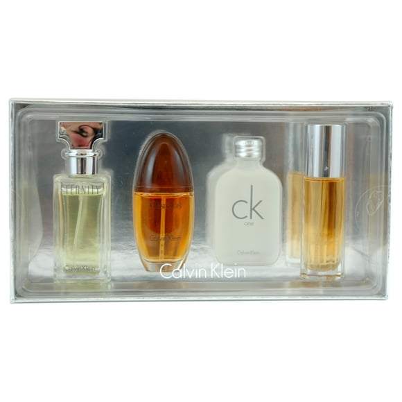 Calvin Klein Variety by Calvin Klein for Women - 4 Pc Mini Gift Set 0.5oz Obsession EDP Spray, 0.5oz CK One EDT Splash, 0.5oz Eternity EDP Spray, 0.5oz Escape EDP Spray