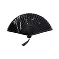 thumbnail image 2 of Eolstice Decoration Folding Fan Classical Antique Style, Folding Fan Summer Tassel Model, Portable Fan Paper Fan Stage Props, for Party, Home Decor, 2 of 6