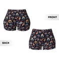 thumbnail image 5 of Lsque Colorful Mushrooms in Doodle Style Pattern High Waisted Biker Shorts for Women-Tummy Control Fitness Athletic Workout Running Yoga Gym Shorts,Moisture-Wicking-Small, 5 of 9