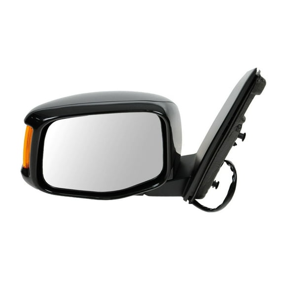 TRQ Driver Side Power Heated Mirror Paint to Match Smooth Black Fits 2011-2013 Honda Odyssey HO1320264