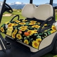 thumbnail image 3 of Psesaysky Golf Cart Seat Covers, Golf Cart Seat Towel Blanket with Handle, Foldable, Soft and Comfortable, Suits EZGO, Yamaha, Club Car and Other 2-Seat Carts, 51"x 30.3", Yellow Sunflower, 3 of 8